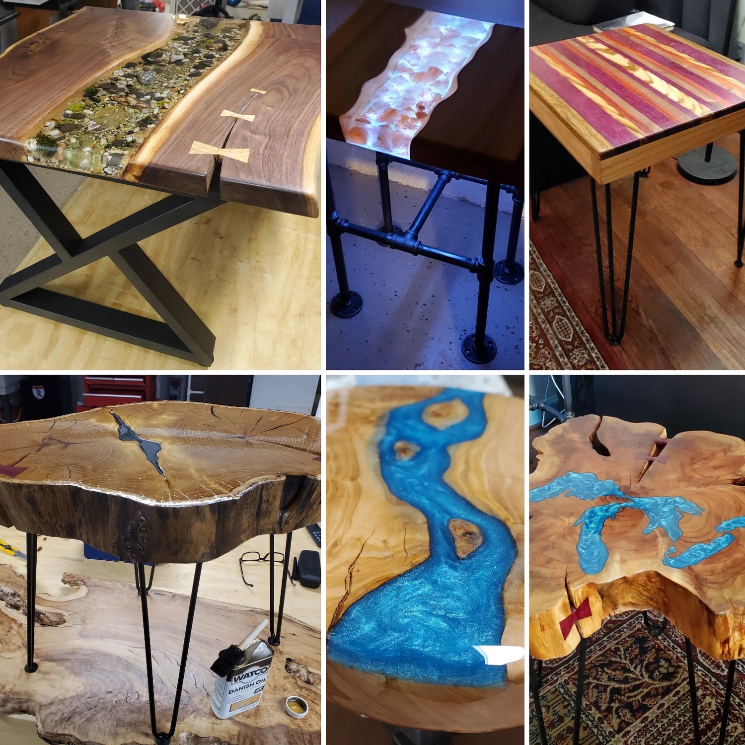 All Creations - Wood/epoxy/laser/plastics, handmade & CNC assisted!